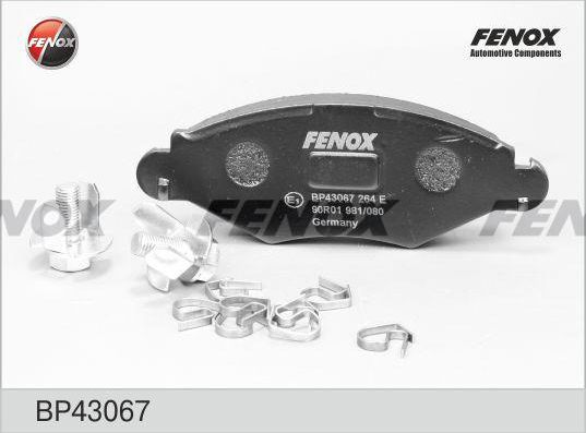 Тормозные колодки Fenox. Артикул BP43067