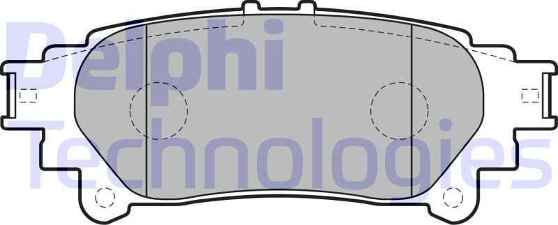 Тормозные колодки Delphi (Low-Metallic). Артикул LP2196