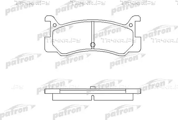 Тормозные колодки Patron задние для Daihatsu Charade IV 1993-2000. Артикул PBP482