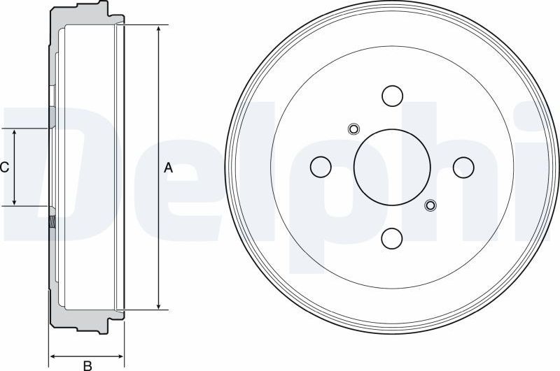 Тормозной барабан Delphi. Артикул BF530