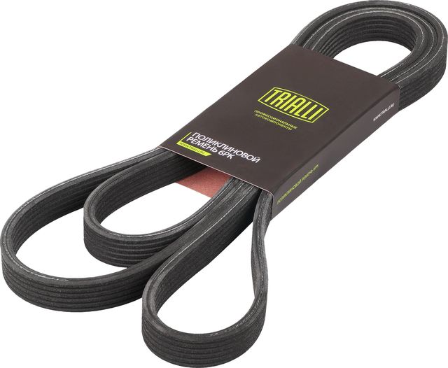 Приводной ремень поликлиновой Trialli (EPDM (Этилен-пропиленовый каучук)) для Volvo S60 II 2010-2014. Артикул 6DPK2280