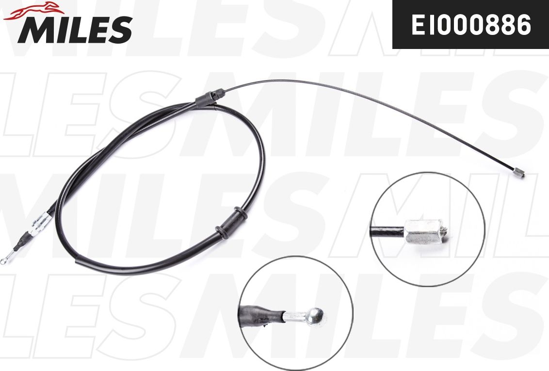 Трос ручника (тросик ручного тормоза) Miles. Артикул EI000886