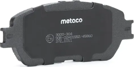Колодки тормозные передние к-кт (Metaco). Артикул 3000304