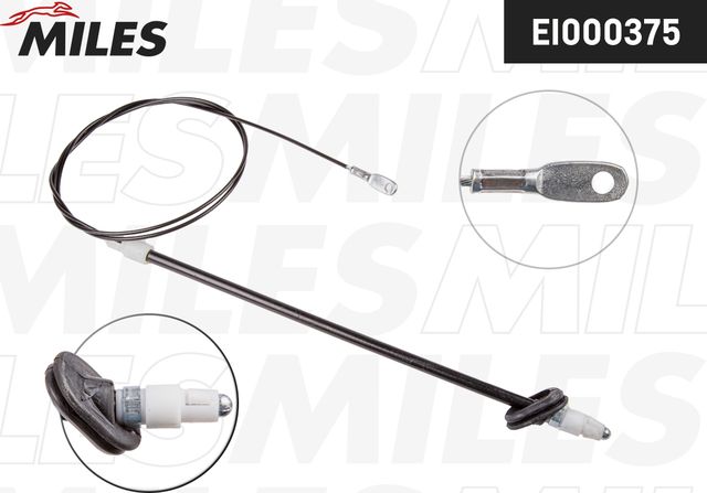Трос ручника (тросик ручного тормоза) Miles. Артикул EI000375