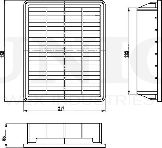 Фильтр воздушный (Unio). Артикул FLT-10052