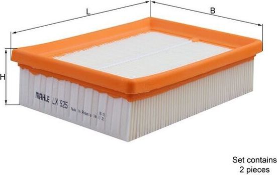 Воздушный фильтр Mahle. Артикул LX 925/S