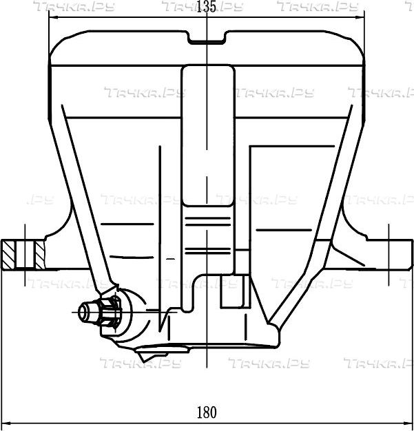 Тормозной суппорт Trialli передний правый для Audi 80 V (B4) 1991-1996. Артикул CF 205302