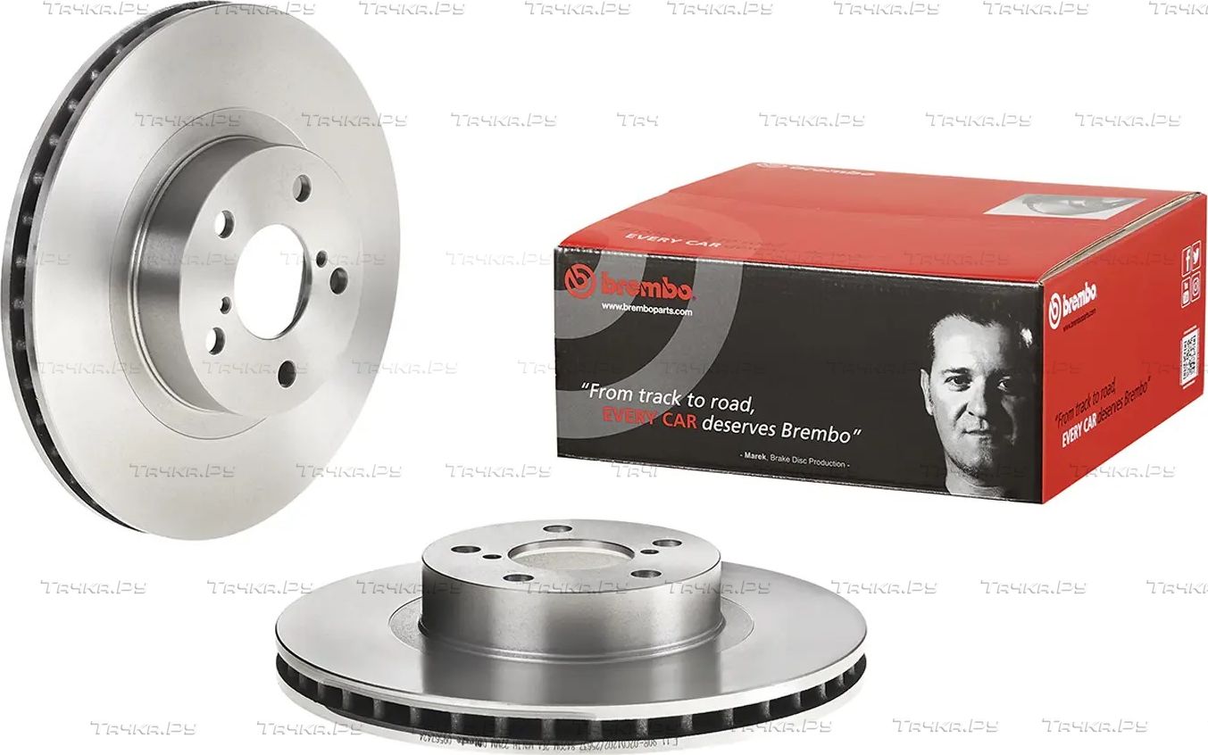 Тормозной диск Brembo передний для Subaru Impreza IV 2011-2016. Артикул 09.5674.24