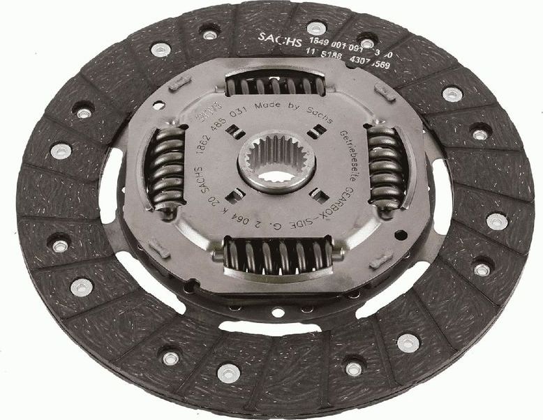Диск сцепления SACHS. Артикул 1862 485 031