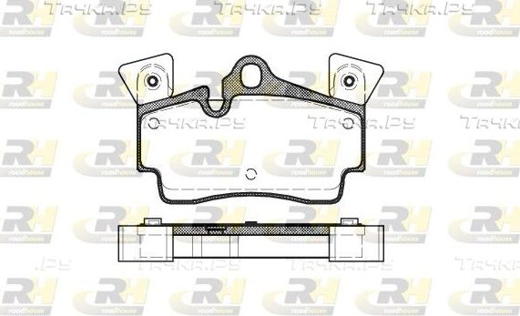Тормозные колодки RoadHouse задние для Audi Q7 I (4L) 2006-2015. Артикул 2996.10