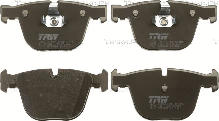 Тормозные колодки TRW COTEC задние для Bentley Continental Flying Spur 2005-2010. Артикул GDB1502