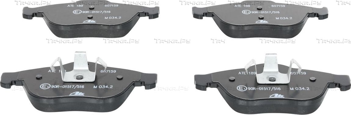 Тормозные колодки ATE передние для Renault Vel Satis I 2002-2009. Артикул 13.0460-7159.2
