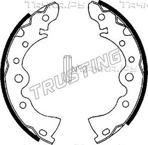 Тормозные колодки Trusting задние для Nissan Prairie I (M10) 1983-1986. Артикул 067.167