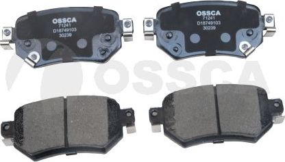 Тормозные колодки OSSCA для Mazda 6 III (GJ) 2012-2026. Артикул 71241