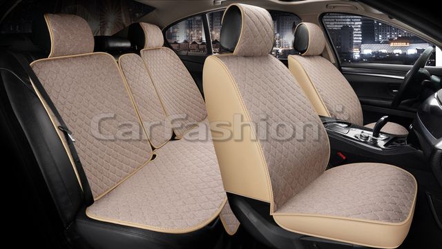 Накидки универсальные CarFashion Winner для авто, цвет Бежевый/Бежевый/Бежевый. Артикул 22644