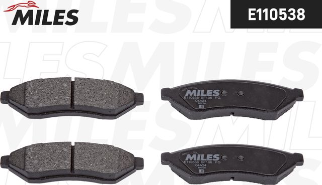 Тормозные колодки Miles (Semi-Metallic) задние для Daewoo Magnus 2003-2004. Артикул E110538