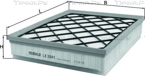 Воздушный фильтр Mahle-Knecht для BMW X5 II (E70) 2007-2013. Артикул LX 2641