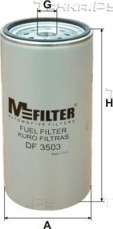 Топливный фильтр MFilter для Mercedes-Benz Actros MP2 2002-2008. Артикул DF 3503