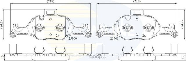 КОЛОДКИ ТОРМ ПЕР (Comline) Comline. Артикул CBP02363
