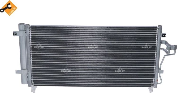 Радиатор кондиционера (конденсатор) NRF (алюминий). Артикул 35988