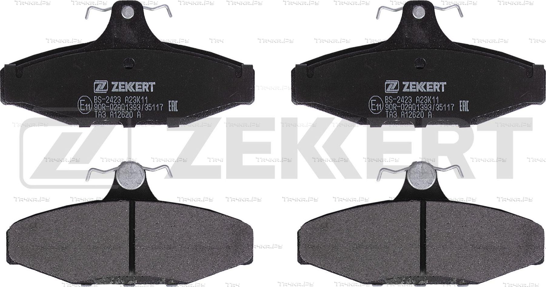 Тормозные колодки Zekkert задние для Daewoo Musso 1999-2005. Артикул BS-2423