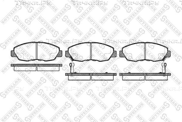 Тормозные колодки Stellox. Артикул 335 002-SX