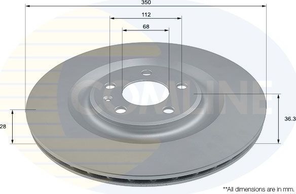 Тормозной диск Comline Comline. Артикул ADC2963V