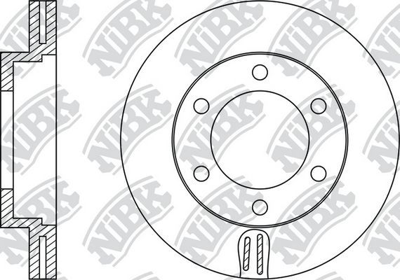 Тормозной диск NiBK передний для Toyota Dyna U100, 200 / Y100 1998-2001. Артикул RN1264
