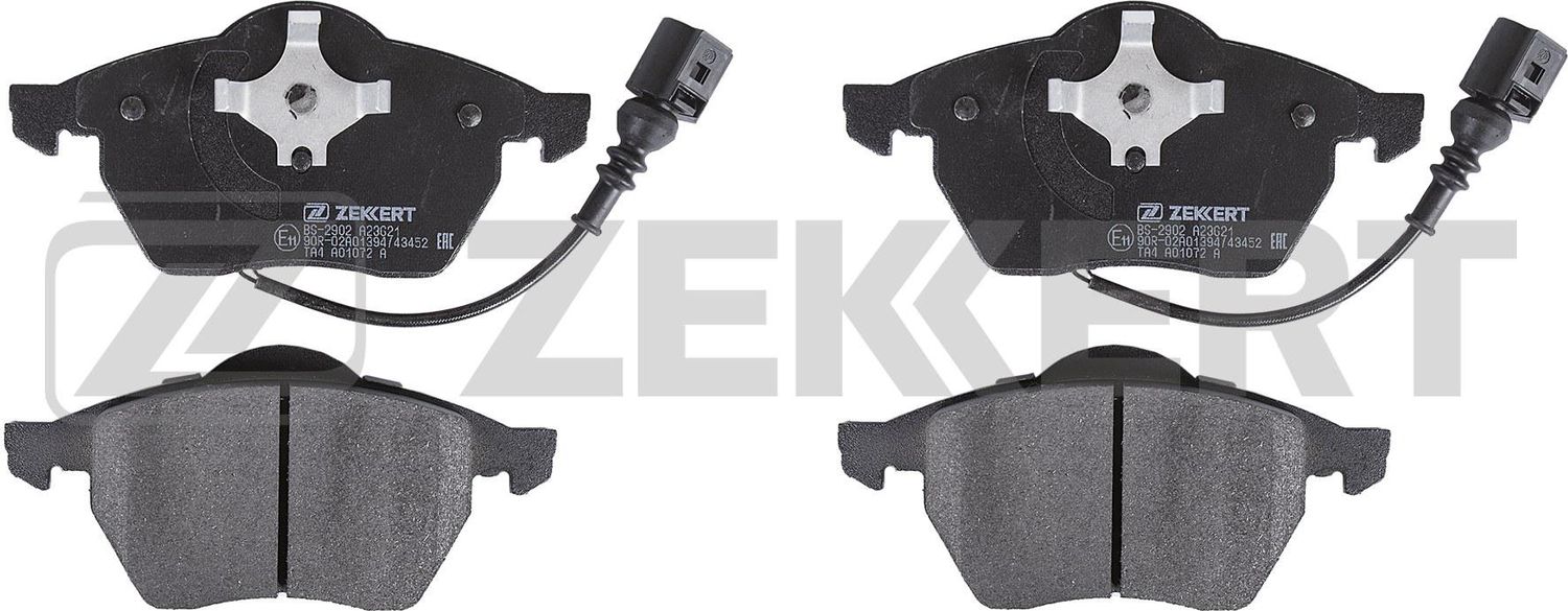 Тормозные колодки Zekkert передние для Audi A3 I (8L) 1998-2003. Артикул BS-2902