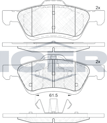 Тормозные колодки Icer. Артикул 182030