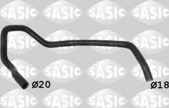 Патрубок системы охлаждения (радиатора) Sasic для Citroen C4 I 2004-2011. Артикул 3400193