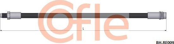 Тормозной шланг Cofle передний правый/левый для Alpine A610 1991-1995. Артикул 92.BH.RE009