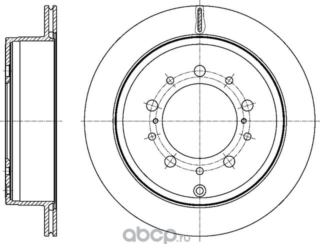 Диск тормозной вентилируемый (G-Brake). Артикул GR21148