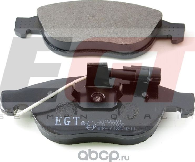 Колодки тормозные (EGT). Артикул 321902EGT