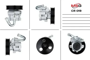 Насос ГУР новый Chevrolet Aveo 2005-, Chevrolet Kalos 2003- CR019 (MSG). Артикул CR019