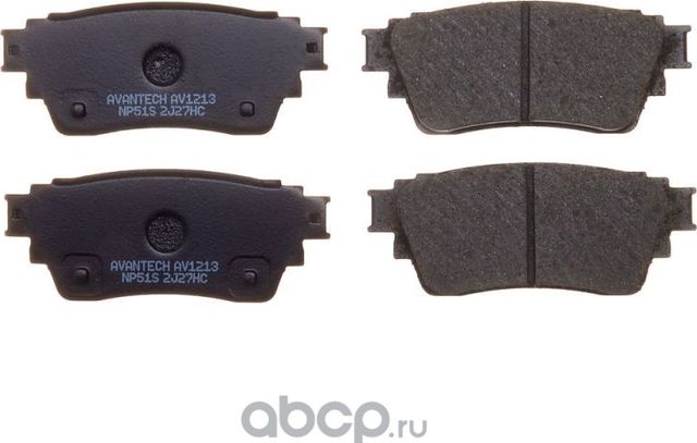 Колодки тормозные дисковые (противоскрипная пластина в компл.) (Avantech). Артикул AV1213