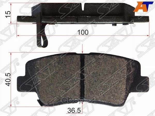 Колодки тормозные RR HYUNDAI SOLARIS 10-17KIA RIO (SAT). Артикул ST583021RA30