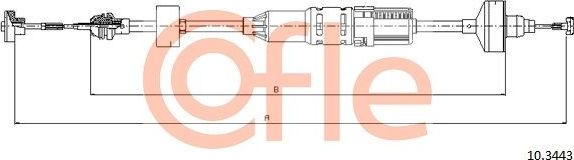 Трос сцепления Cofle. Артикул 92.10.3443