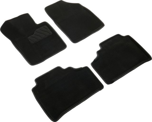 Коврики Seintex 3D ворсовые для салона Changan UNI-K 2021-2026 ЧЕРНЫЕ. Артикул 99548