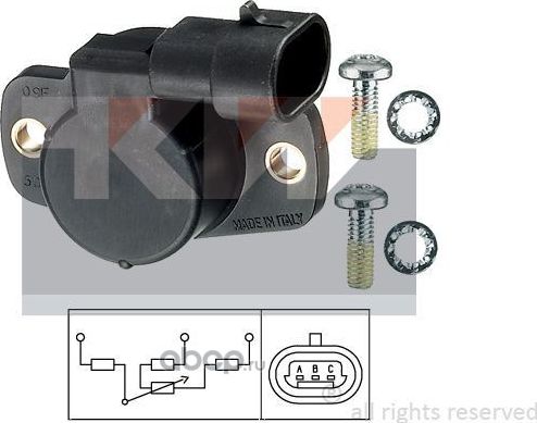 Датчик, положение дроссельной заслонки (Facet) Facet. Артикул 495001