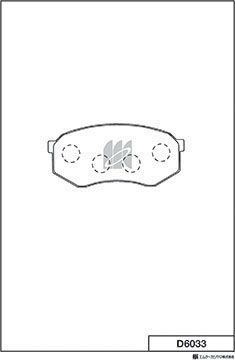 Тормозные колодки MK Kashiyama передние для Mitsubishi Canter VI (FE5, FE6) 1986-2026. Артикул D6033