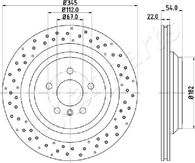 Тормозной диск Japanparts. Артикул DP-0520