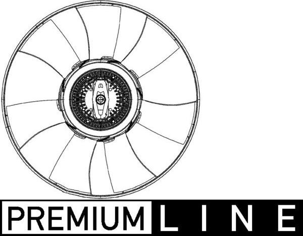 Вентилятор радиатора двигателя (в сборе) Mahle Premium для Mercedes-Benz V-Класс I (W638) 1999-2003. Артикул CFF 493 000P