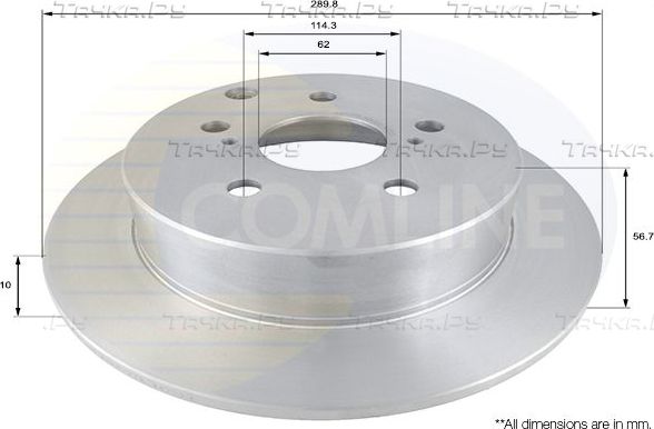 Тормозной диск Comline Comline. Артикул ADC01135