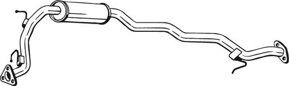 Глушитель (средняя часть) Bosal для Honda Jazz I 2002-2004. Артикул 283-451