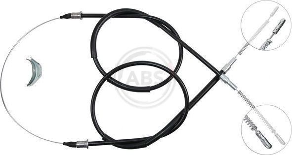 Трос ручника (тросик ручного тормоза) ABS задний для Opel Rekord E 1977-1986. Артикул K11455