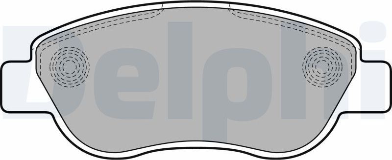 Тормозные колодки Delphi (Low-Metallic). Артикул LP2075