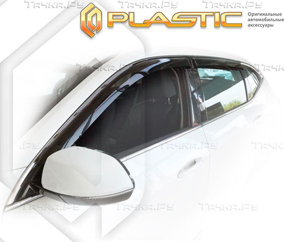 Дефлекторы СА Пластик для окон (Classic полупрозрачный) Haval F7 2019-2026. Артикул 2010030314587