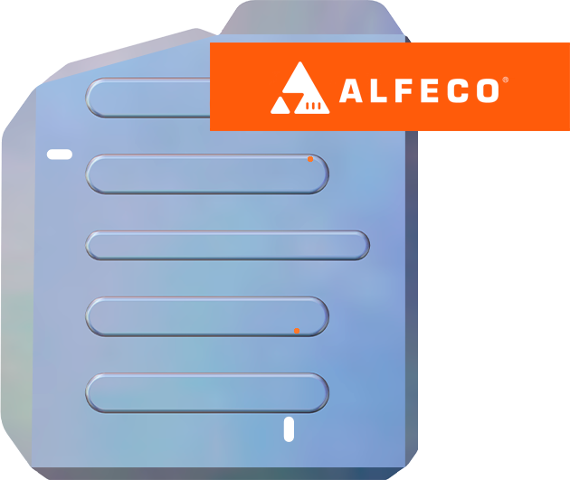 Защита алюминиевая Alfeco для топливного бака (правый) Haval Dargo 4WD 2022-2026. Артикул ALF.55.082al