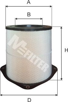 Воздушный фильтр MFilter для Volvo  FH16 1993-2002. Артикул A 850